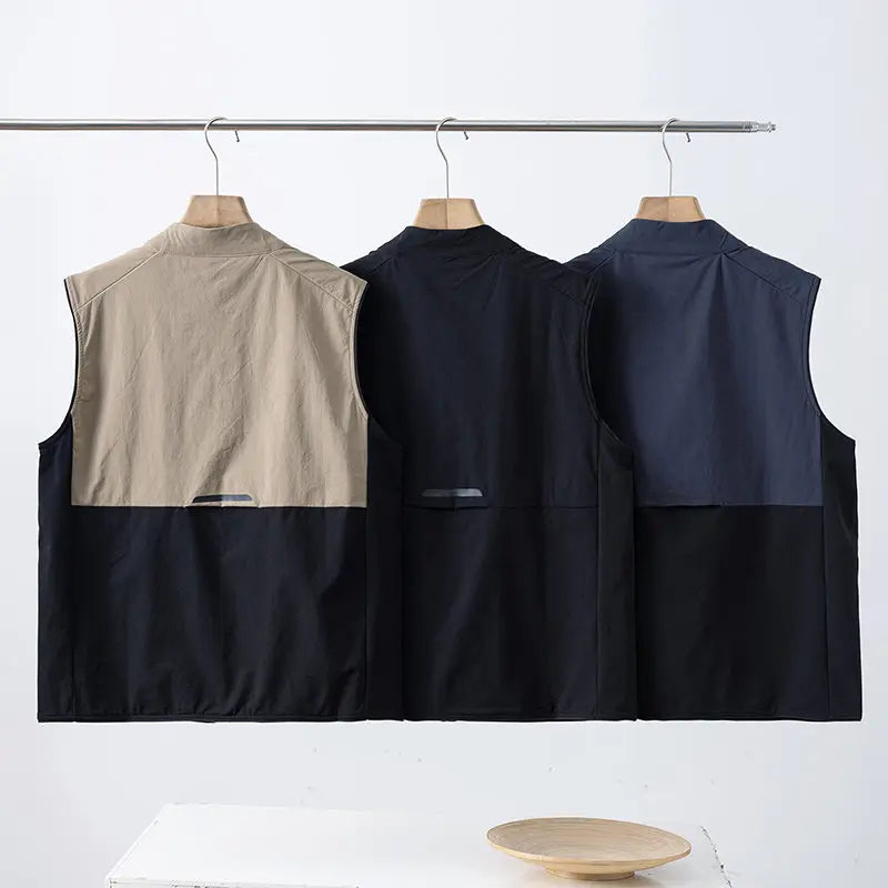 Vest, Rock Climbing, Hiking, Camping, Fishing, Outdoor Mountaineering, Traveling, Outing, Driving, Sports, Teenagers, Trend.Vest