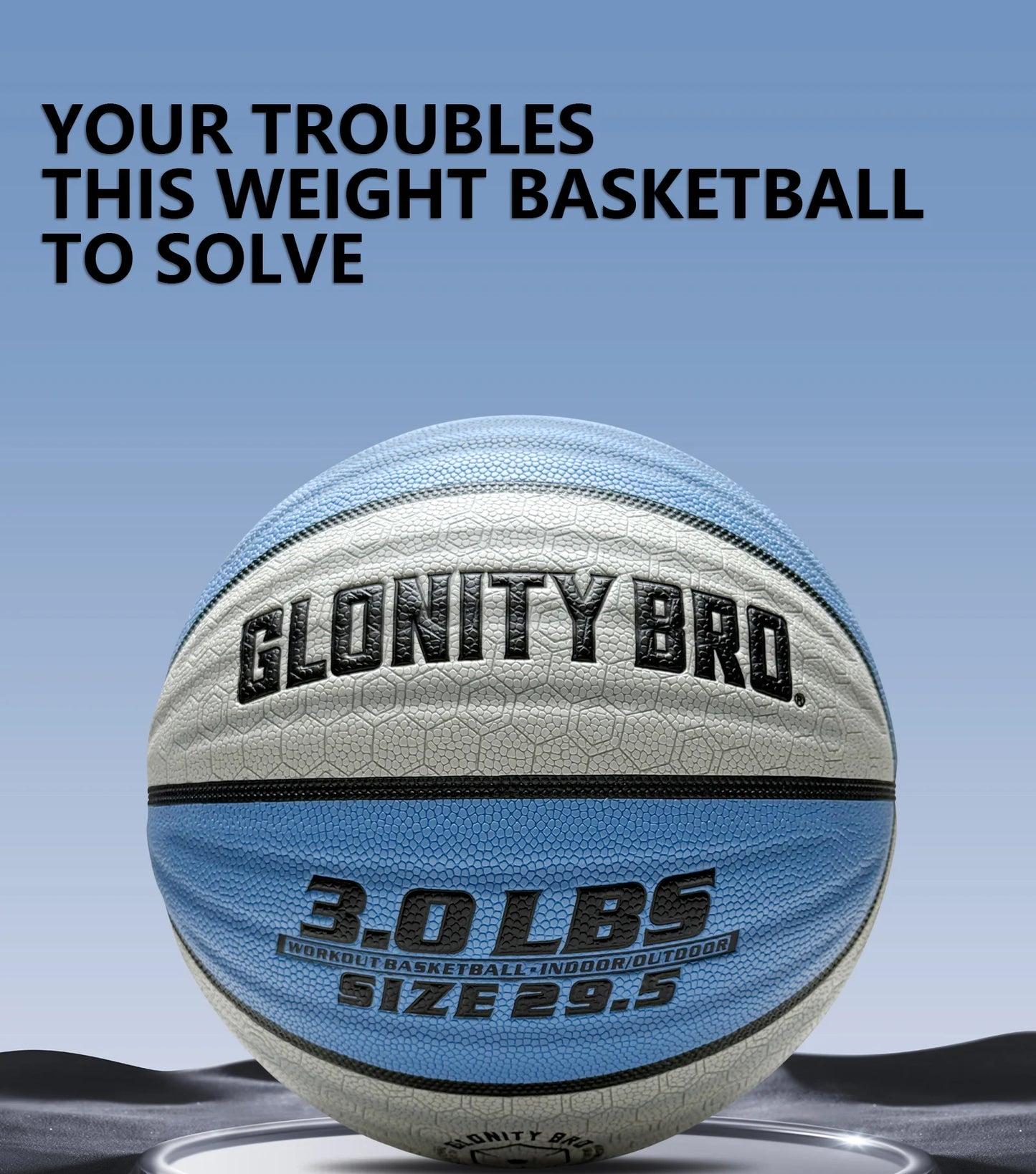 Weighted Training Basketball 3LBS/2.2LBS,Official Size 6/7 Wear-resistant Heavy Ball For Handling Dribbling&Passing,Rebounding
