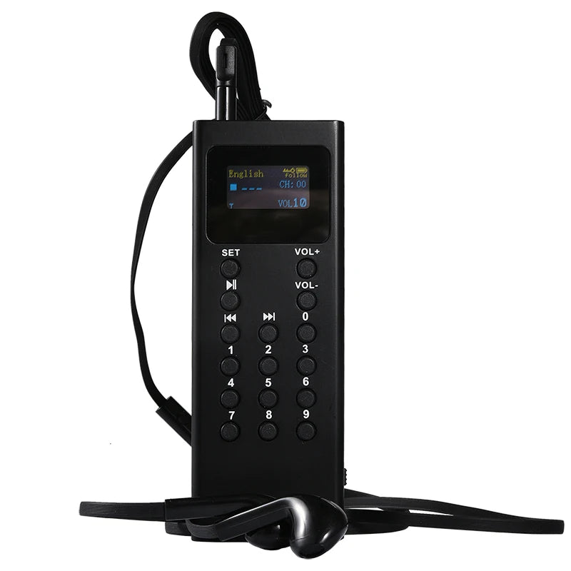 Audio Guide System For Museum Exhibition Tourism Scenic Spot Travel Agency Audio Guide MP3 Player Set 16GB Device 43 Languages