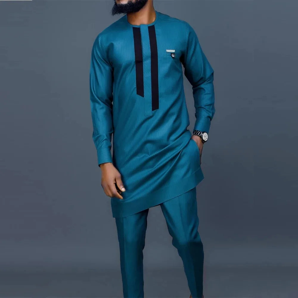 Ensemble Dashiki Africain 2 Pieces Homme