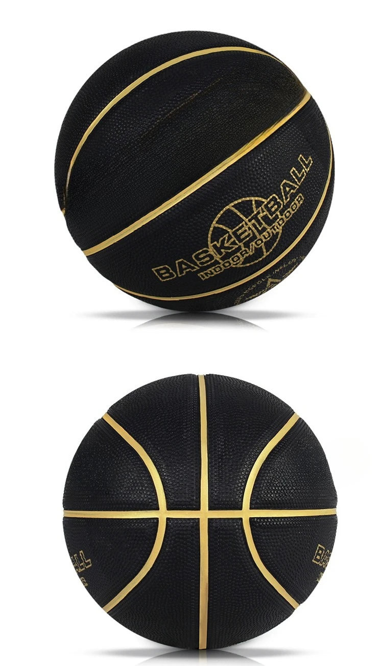 Ballon de Basket "Luxury Gold" - Noir & Or Composite