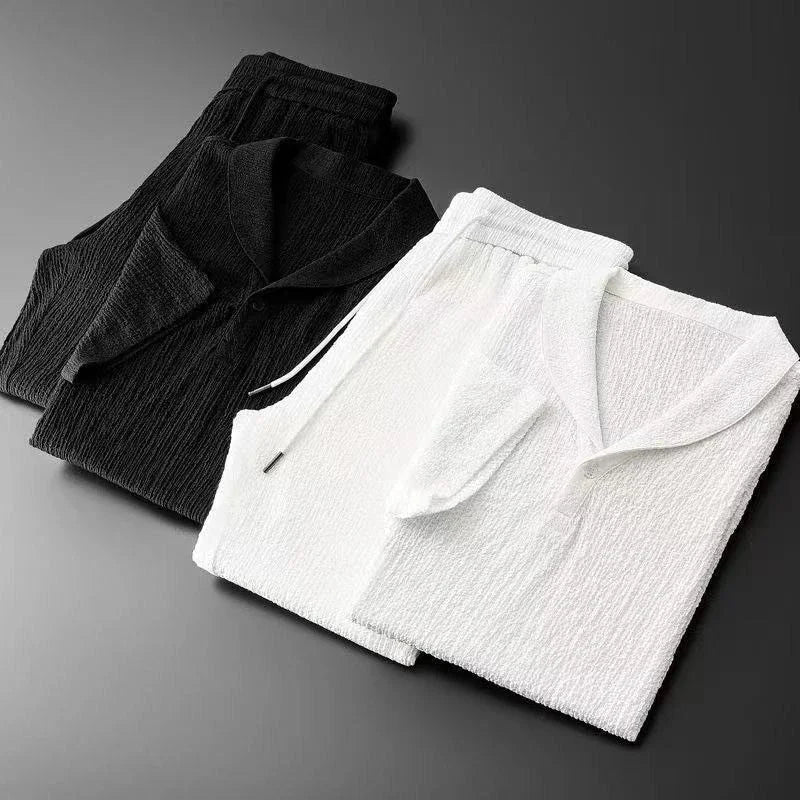 Ensemble 2 Pieces Chemise Pantalon Uni
