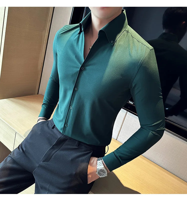 Chemise Slim Fit British ML Homme 2026