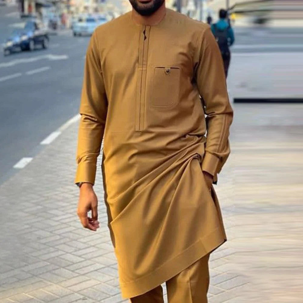 Ensemble Kaftan Africain Brode 2 Pieces