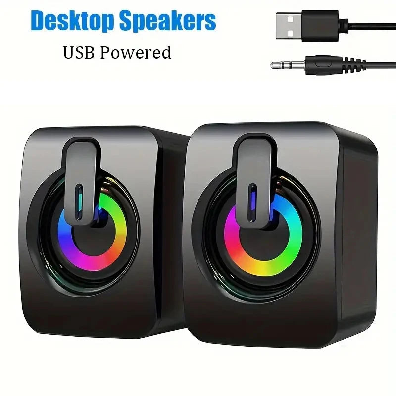 PC Speaker For Desktop Computer Laptops Caixa De Som Bluetooth Portable Sound Box Music USB wired Mini Speakers Column Acoustics