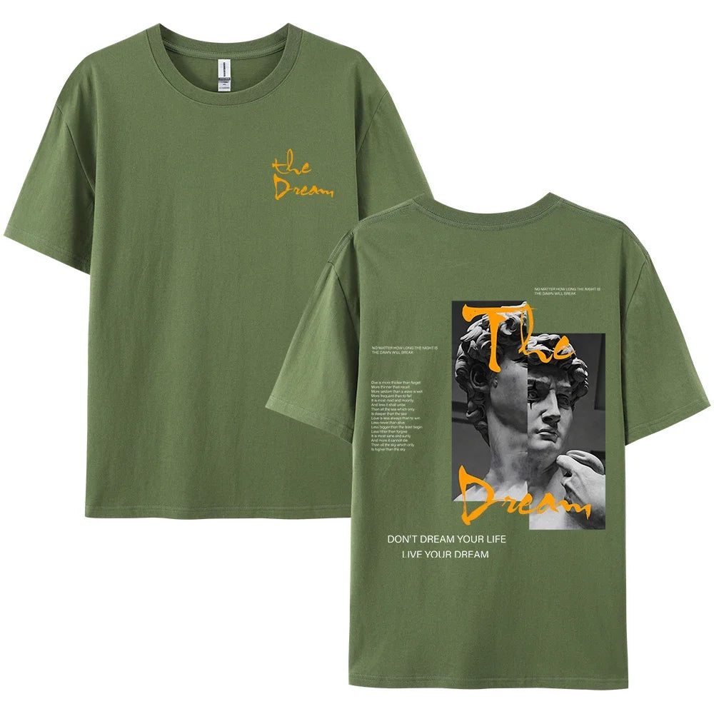 T-shirt Coton Streetwear "Live Your Dream"