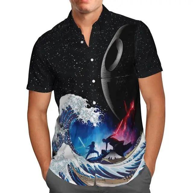 T-Shirt Hawaiian 3D Vaisseau Spatial