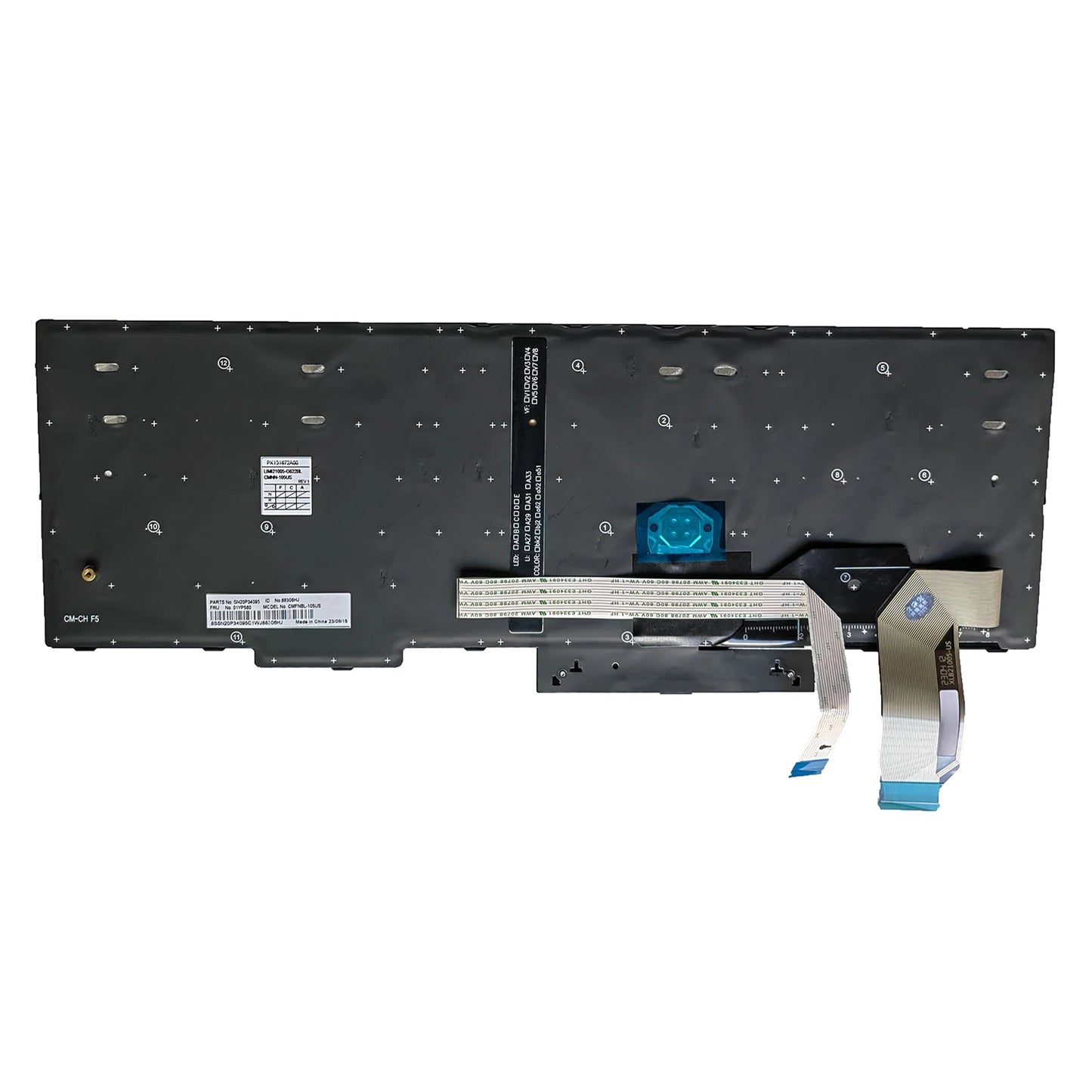 US Layout Keyboard for LENOVO IBM ThinkPad E580 E585 E590 E595 L580 T580S T590 P52 P53 P72 SN5372 01YP668 SN20P34203 TP00095A
