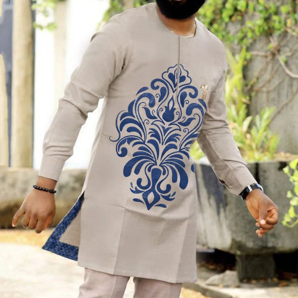 Ensemble Kaftan Africain Brode 2 Pieces