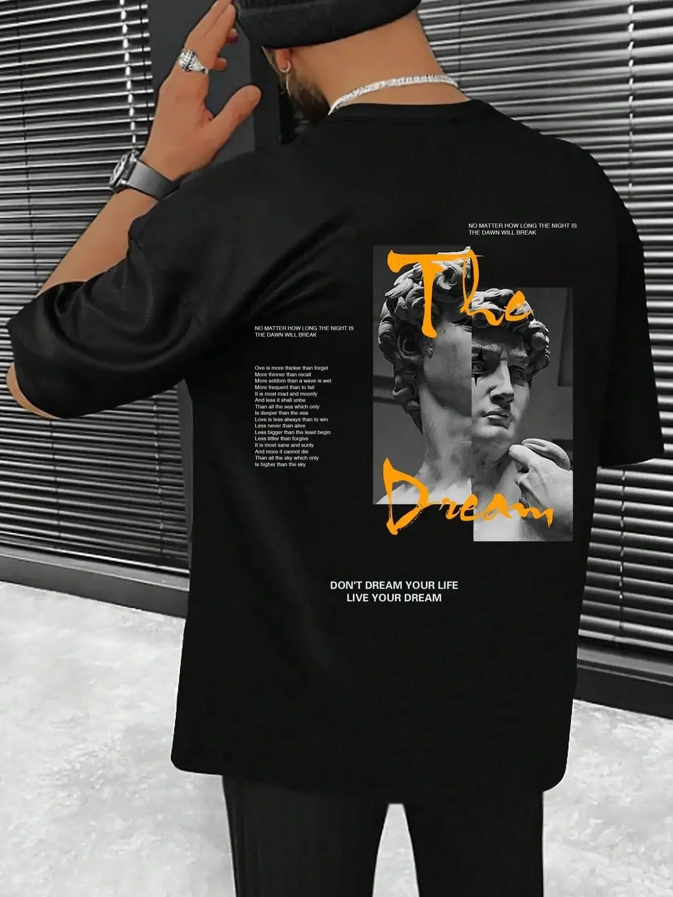 T-shirt Coton Streetwear "Live Your Dream"