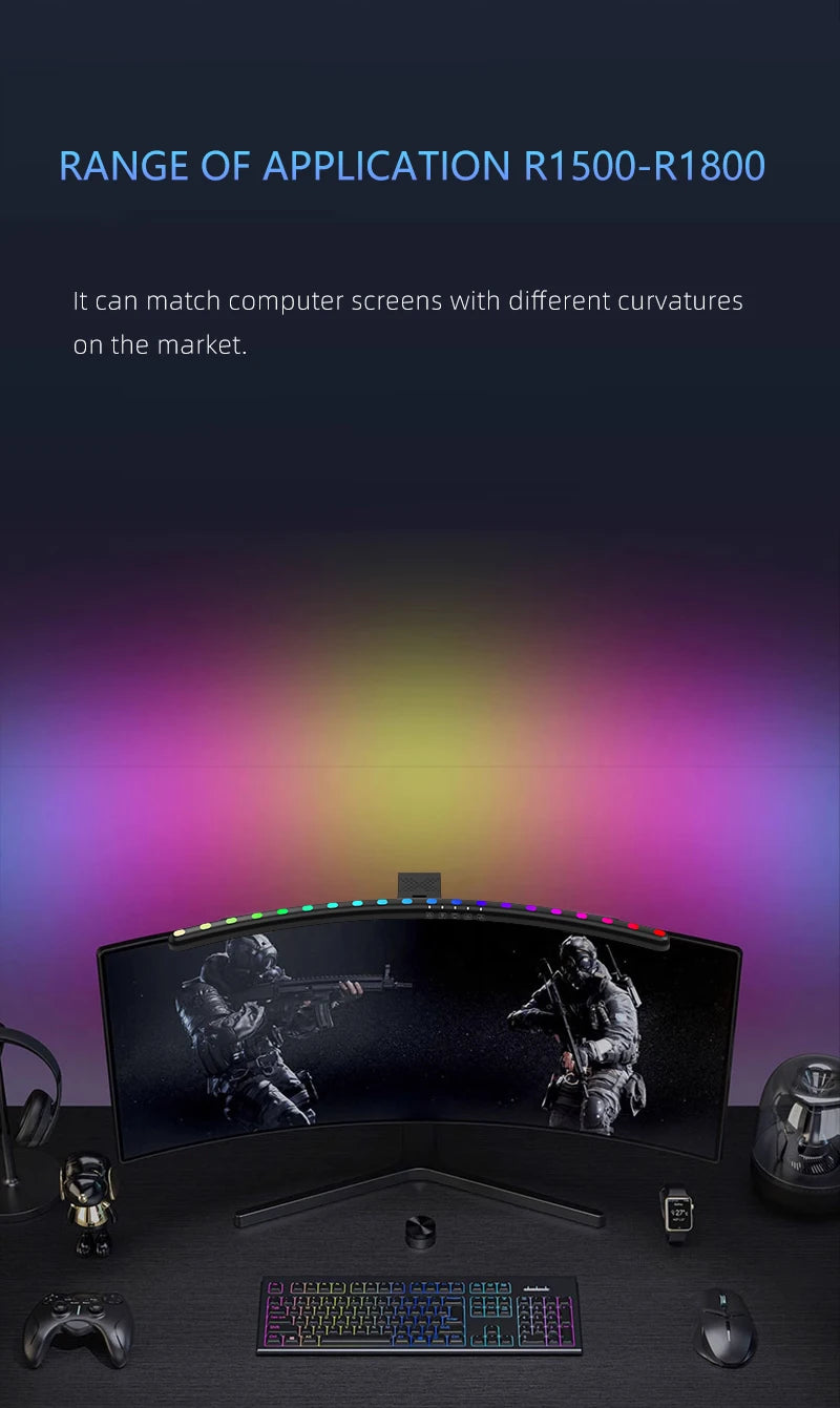 Barre Lumineuse Moniteur PC RGB Protection Yeux