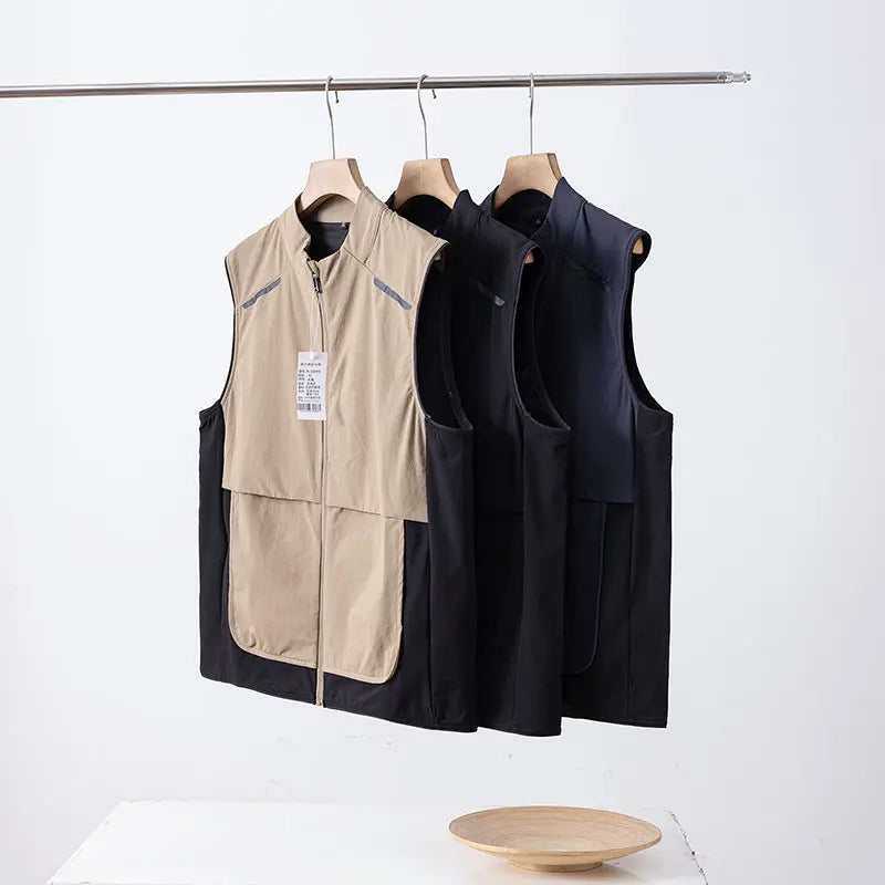 Vest, Rock Climbing, Hiking, Camping, Fishing, Outdoor Mountaineering, Traveling, Outing, Driving, Sports, Teenagers, Trend.Vest