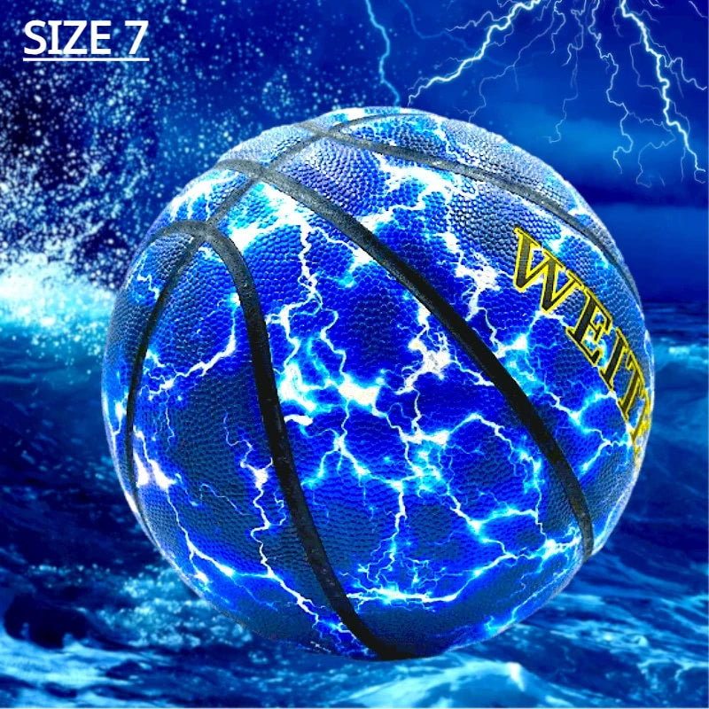 Ballon de Basket "Cosmic Blue" - Indoor & Outdoor