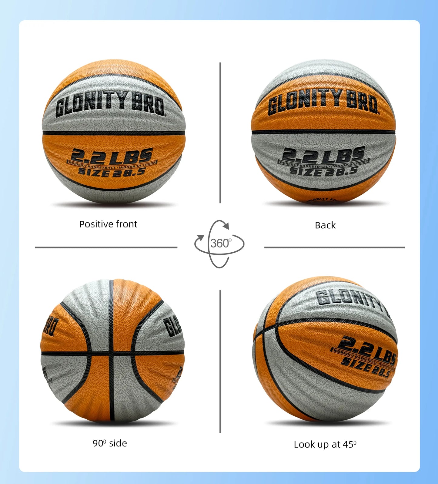 Weighted Training Basketball 3LBS/2.2LBS,Official Size 6/7 Wear-resistant Heavy Ball For Handling Dribbling&Passing,Rebounding