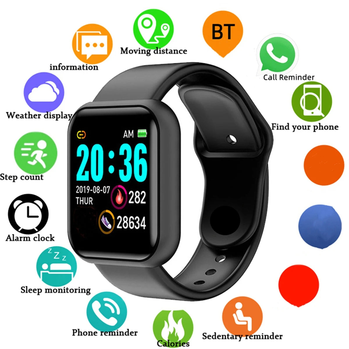 Smartwatch NexDeal S9 - Tracker Fitness & Notifications