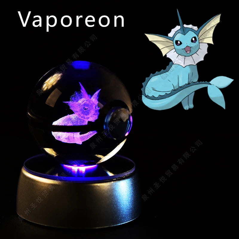 Veilleuse Pokémon 3D - Cristal de Collection (Pikachu/Gengar)