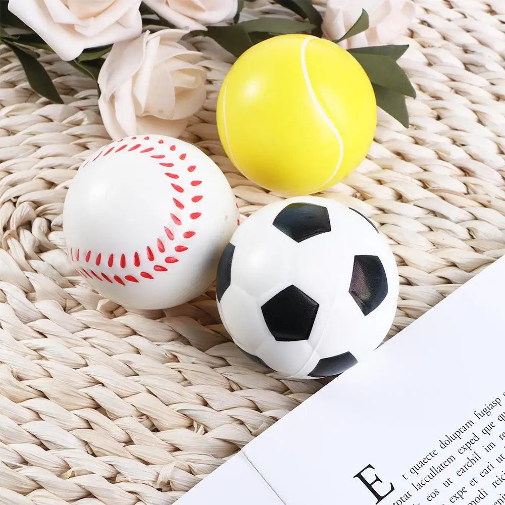 Sport Game  Baseball Basketball Stress Relief Football Foam Rubber Ball Slow Rising Antistress  Squeeze Hand Ball