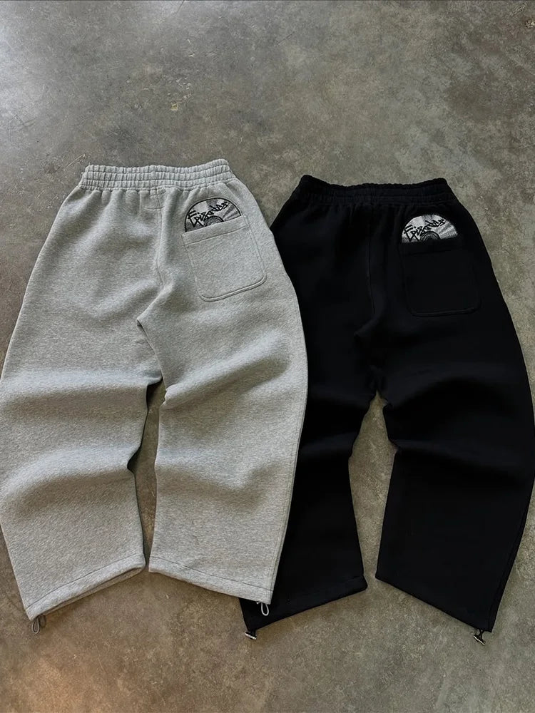 Ensemble Sport Y2K Harajuku Brodé Homme