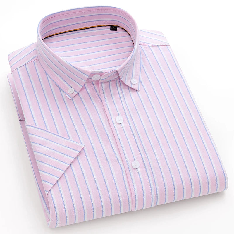 Chemise MC Coton Slim Fit Korean