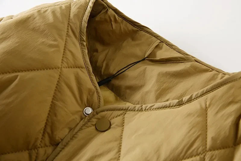 Manteau Coton Losange Couple Leger Hiver
