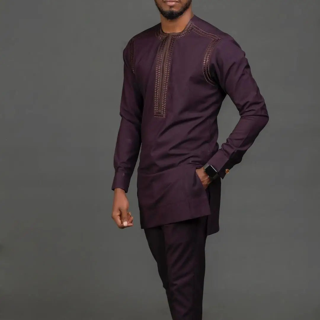 Ensemble Dashiki Africain 2 Pieces Homme
