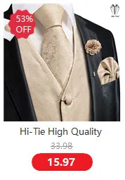 Gilet Cravate Hi-Tie Soie 4 Pieces