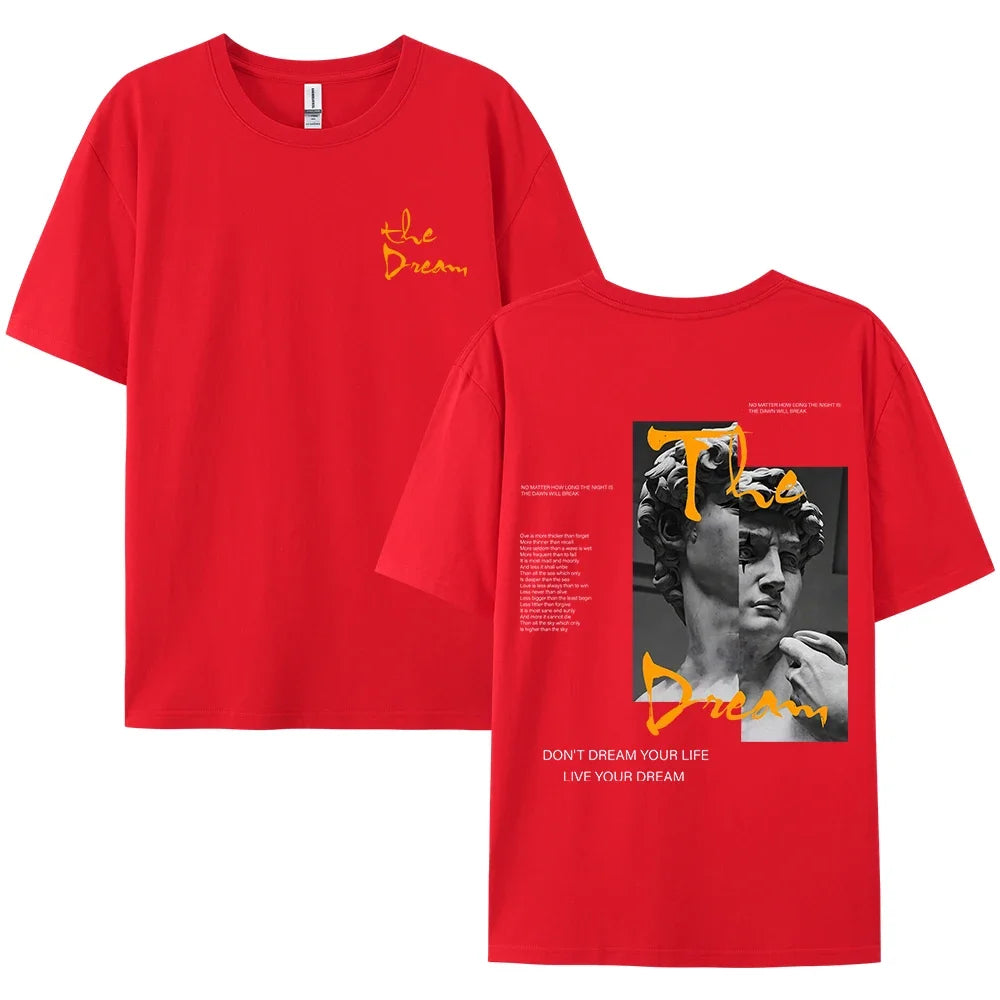 T-shirt Coton Streetwear "Live Your Dream"