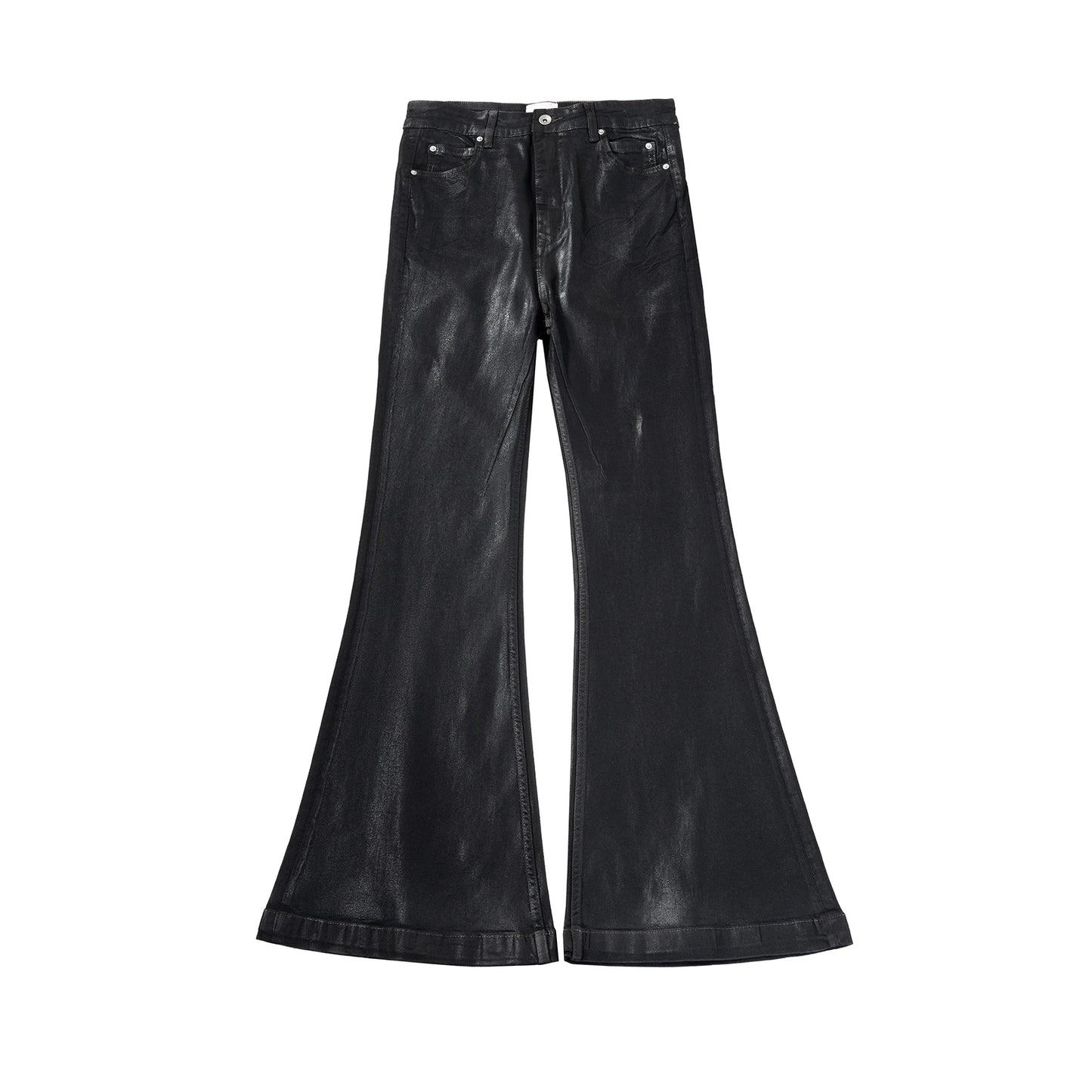 Jean Streetwear Noir Ciré Large Homme