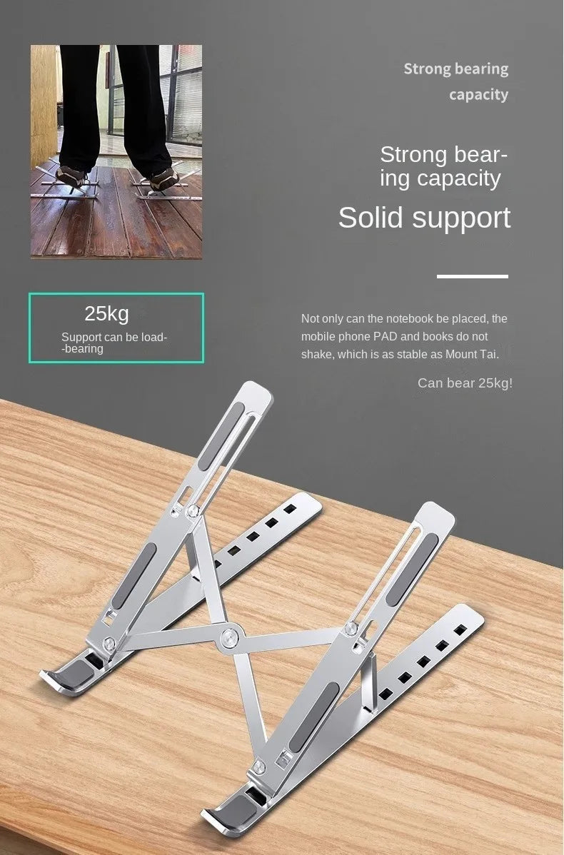 Portable Aluminum Laptop Stand Foldable Lap Top Base Notebook Support Computer Bracket For Macbook Air Pro Holder Accessories