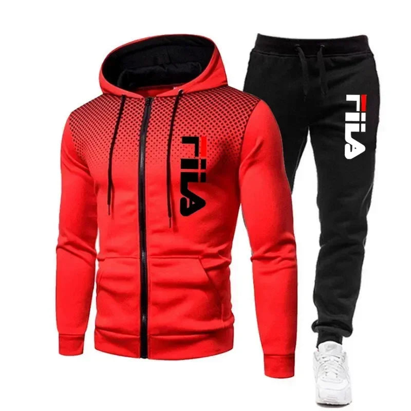 Ensemble Zippe Hoodie Pantalon Fitness