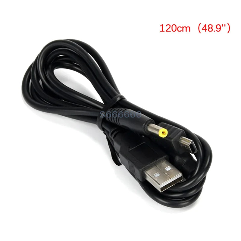 PSP 1000 2000 3000 Portable Game Accessory 1Pc 2 in 1 USB 2.0 Data Cable Charger Lead