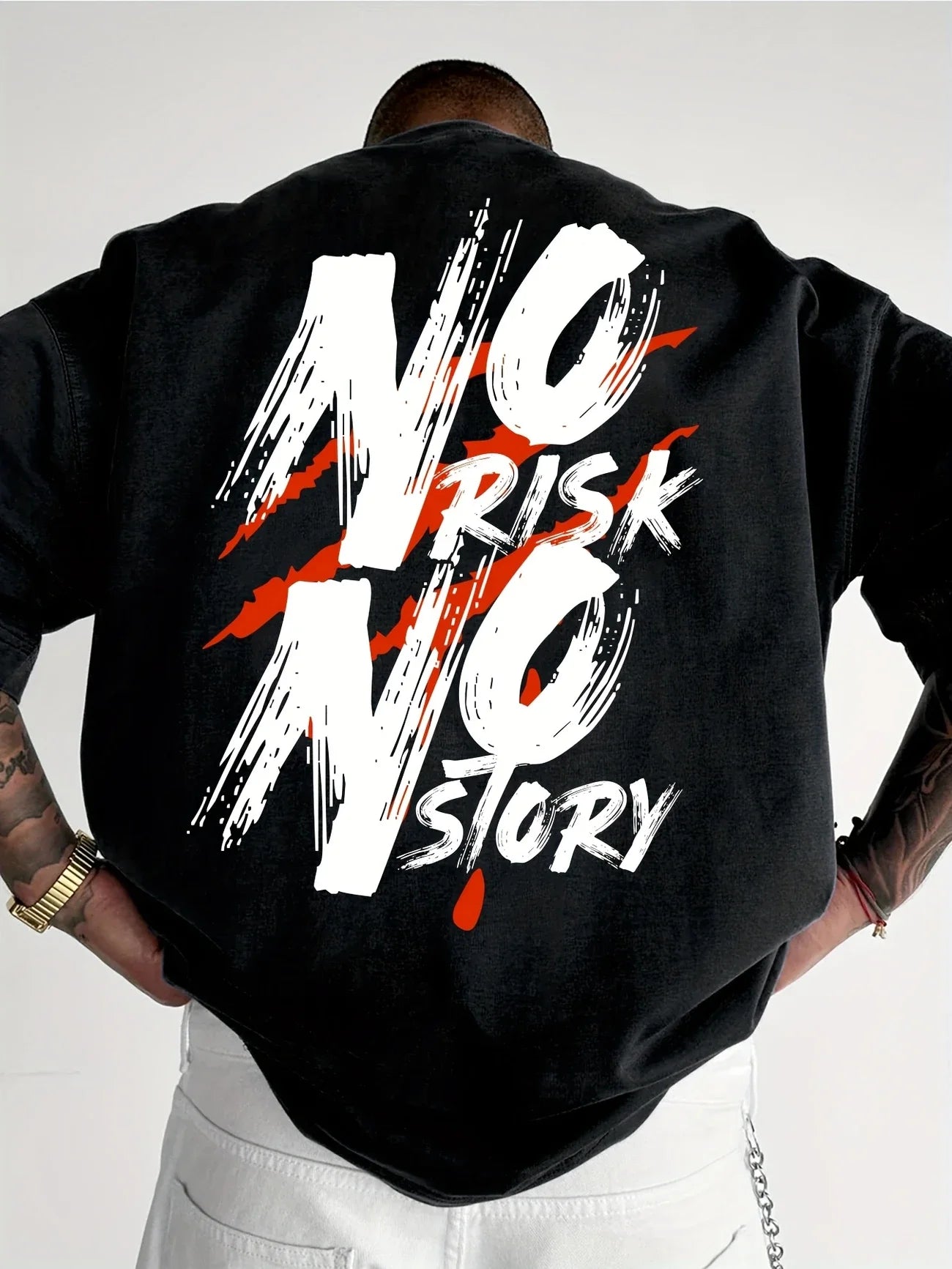 T-shirt Streetwear Lettres Coton Homme
