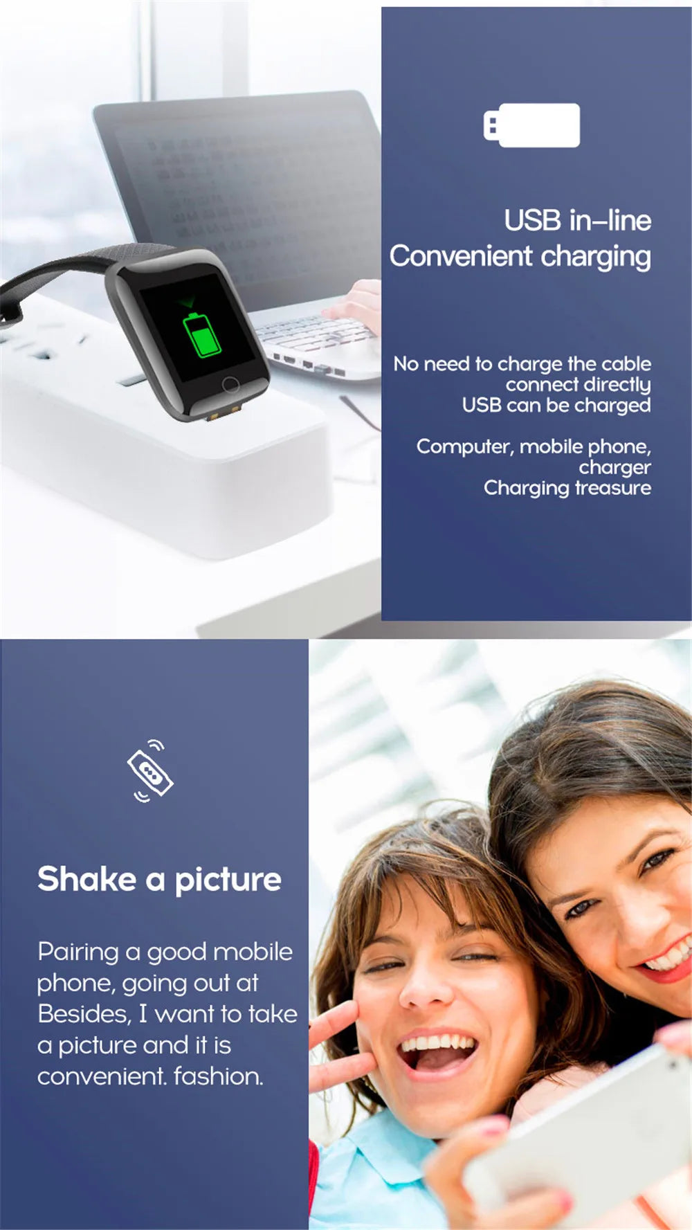 Smartwatch NexDeal S9 - Tracker Fitness & Notifications