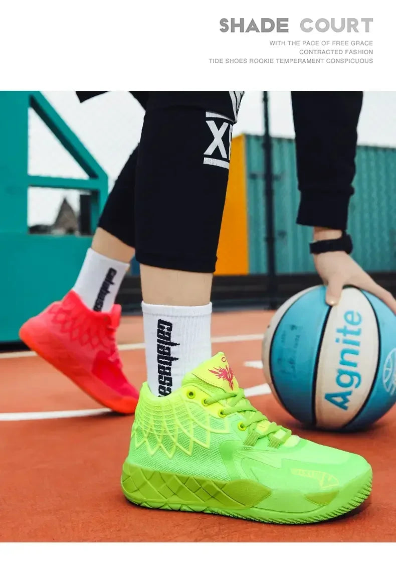 Sneaker Basketball Mandarin Duck Rouge