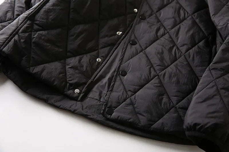 Manteau Coton Losange Couple Leger Hiver