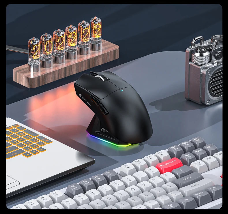 Souris Gaming Attack Shark X11 - Station de Charge RGB