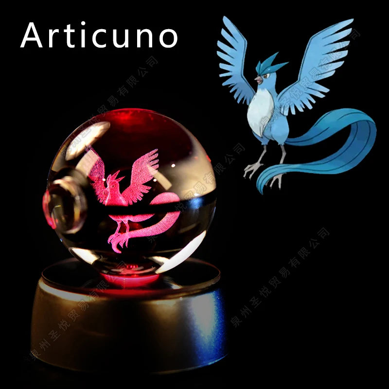 Veilleuse Pokémon 3D - Cristal de Collection (Pikachu/Gengar)