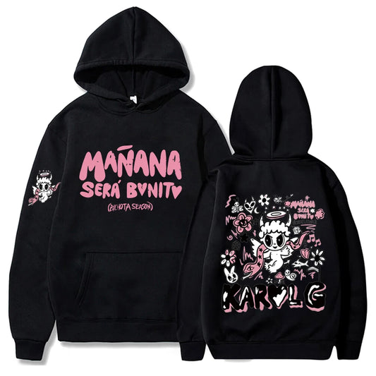 Hoodie Hiphop Streetwear Manana Sera Bonito Sweatshirts Men Woman Casual Long Sleeve Harajuku Oversized Pullover
