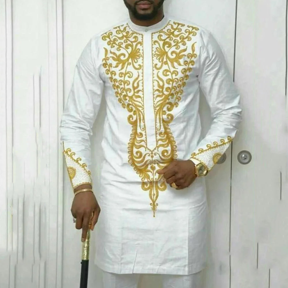Ensemble Dashiki Africain 2 Pieces Homme
