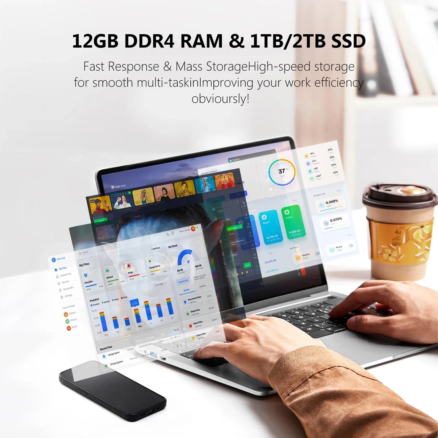 PC Portable Windows 11 Intel A3950 12Go 2025
