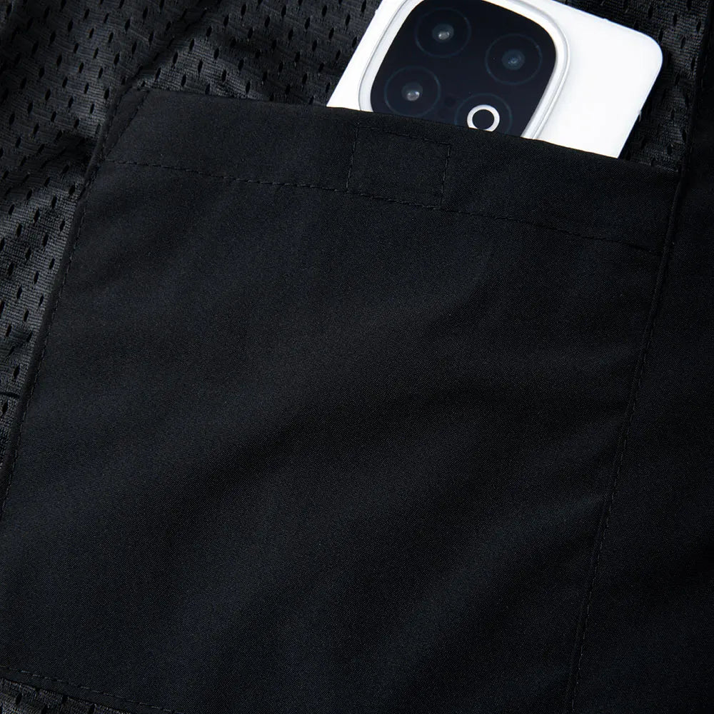 Men’s Vests Jacket Multiple Zipper Pockets Cargo Vest Sleeveless Coat Gothic Print for Halloween Hiking Outwear Windbreaker