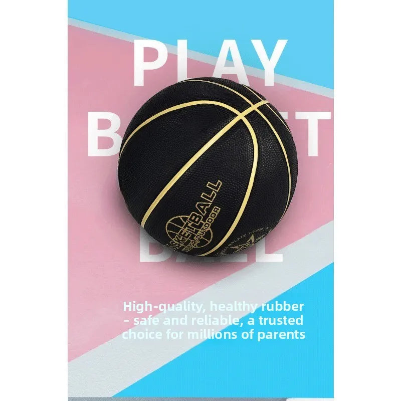 Ballon de Basket "Luxury Gold" - Noir & Or Composite