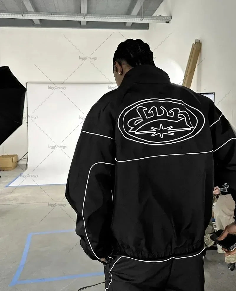 Ensemble Rayé Streetwear Capuche Homme