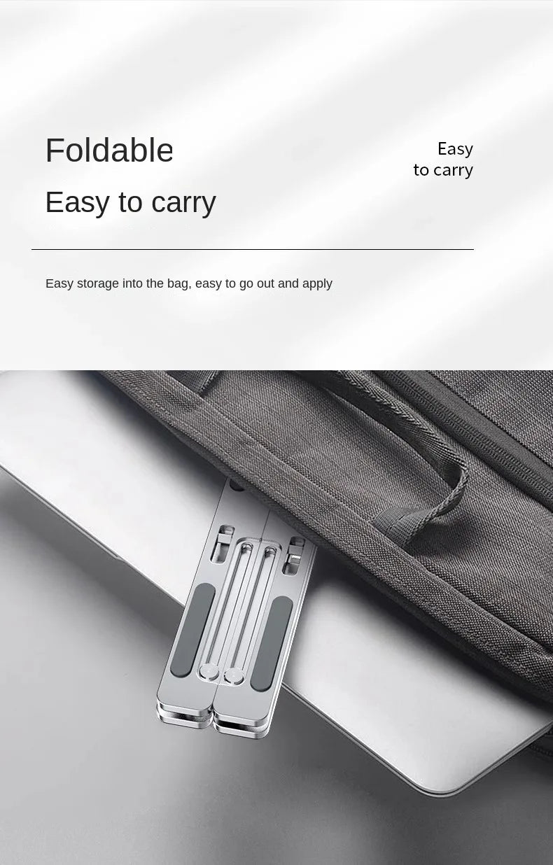 Portable Aluminum Laptop Stand Foldable Lap Top Base Notebook Support Computer Bracket For Macbook Air Pro Holder Accessories