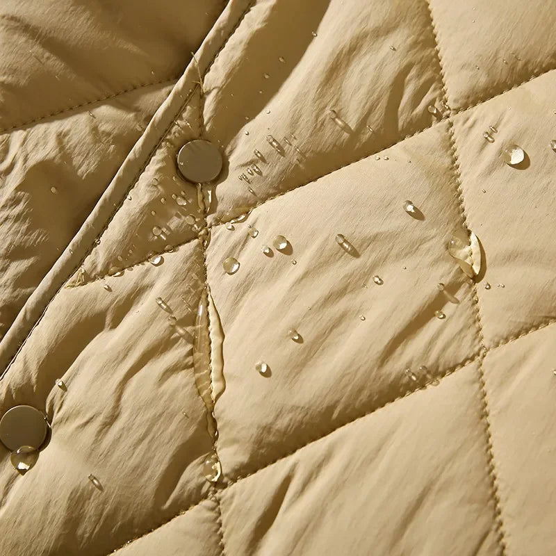 Manteau Coton Losange Couple Leger Hiver