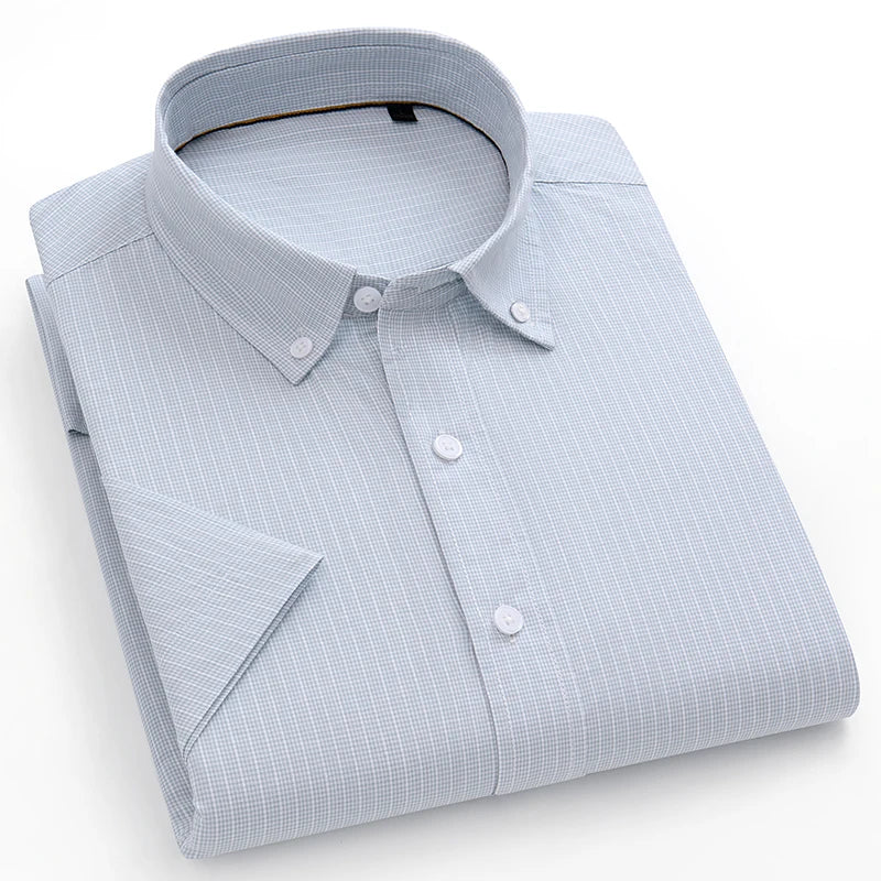 Chemise MC Coton Slim Fit Korean