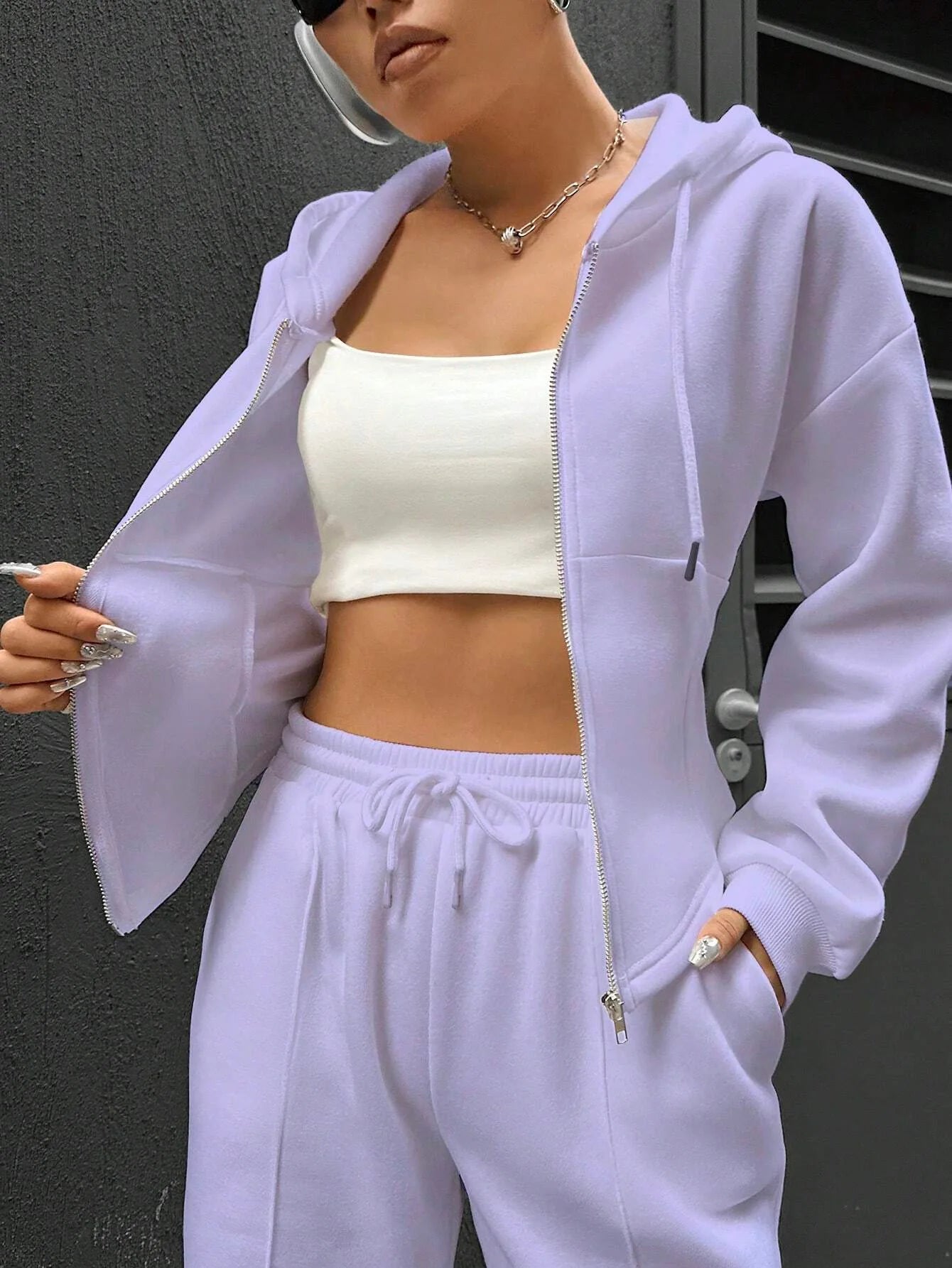 Ensemble Sport Femme - Zip-up & Jogging Slim