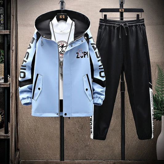 Ensemble Survetement Zippe Capuche Hip-Hop