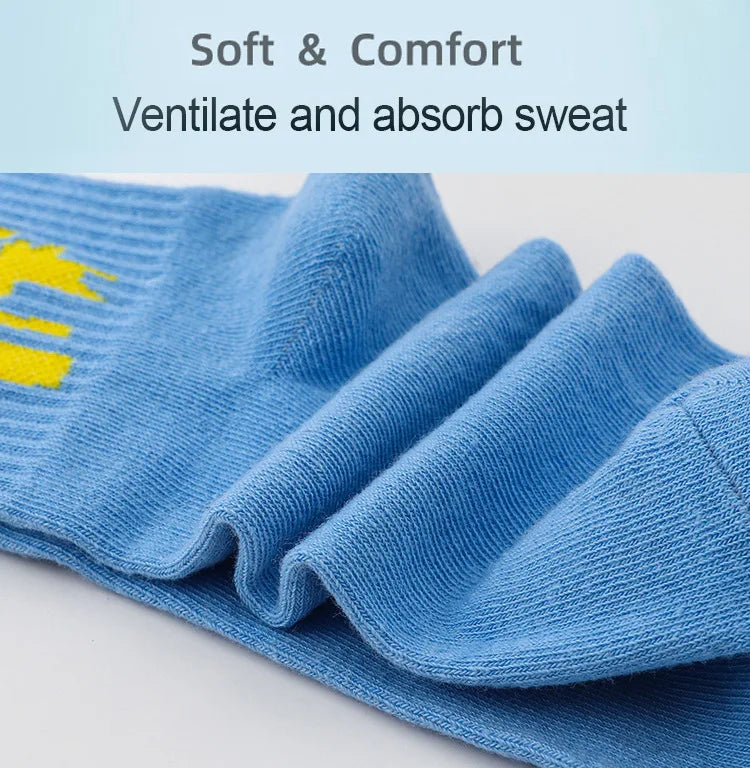 Sport Socks Breathable Sweat-absorbing Running Basketball Socks Quick Dry Outdoor Sport Trend Mid Calf Cycling Socks