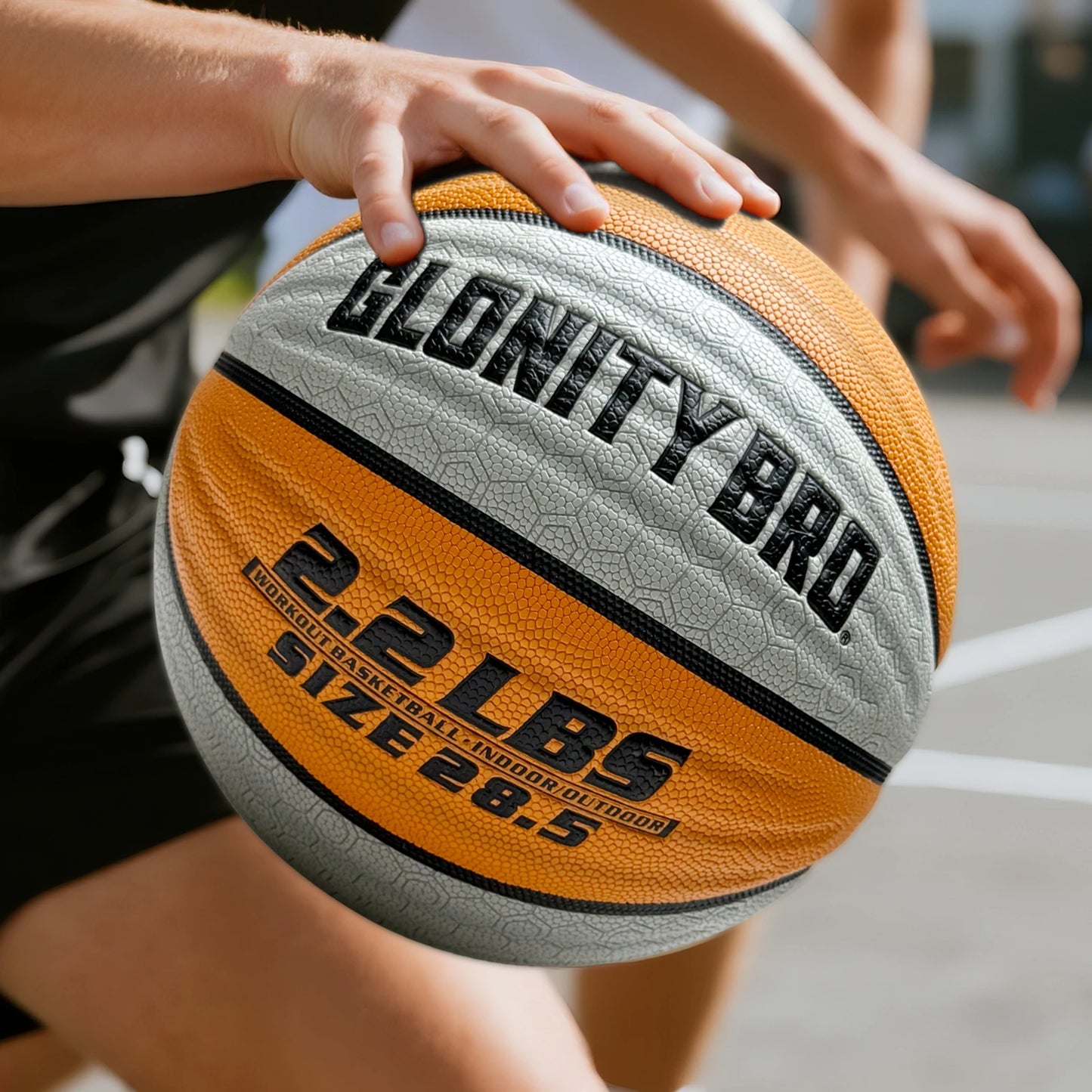 Weighted Training Basketball 3LBS/2.2LBS,Official Size 6/7 Wear-resistant Heavy Ball For Handling Dribbling&Passing,Rebounding